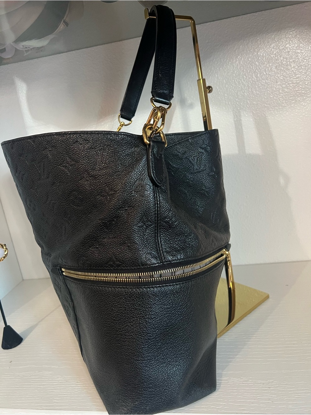 Louis Vuitton Melie Empreinte Hobo Bag Black - Picture 4 of 16